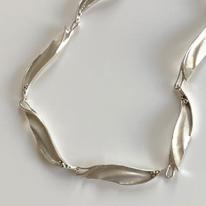Sterling silver wave necklace | Crowded Silver Jewellery