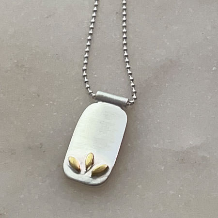Australian modern silver pendant necklace