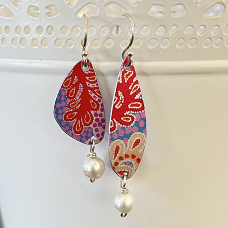 Mismatched Australian earrings